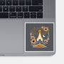 Origami Rocket Spaceship-None-Glossy-Sticker-NemiMakeit