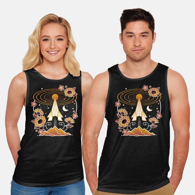 Origami Rocket Spaceship-Unisex-Basic-Tank-NemiMakeit
