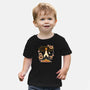 Origami Rocket Spaceship-Baby-Basic-Tee-NemiMakeit