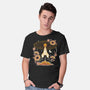 Origami Rocket Spaceship-Mens-Basic-Tee-NemiMakeit