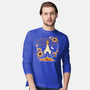 Origami Rocket Spaceship-Mens-Long Sleeved-Tee-NemiMakeit