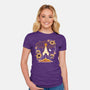 Origami Rocket Spaceship-Womens-Fitted-Tee-NemiMakeit