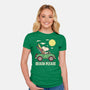 Beach Please-Womens-Fitted-Tee-turborat14