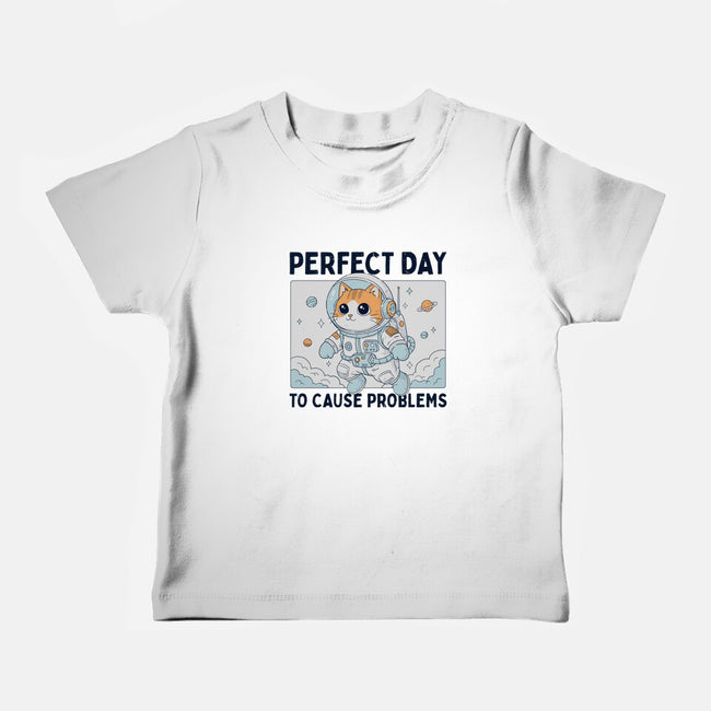 Perfect Day To Cause Problems-Baby-Basic-Tee-GODZILLARGE