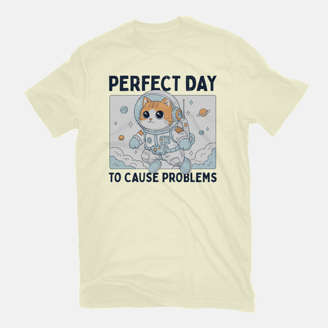 Perfect Day To Cause Problems-Mens-Basic-Tee-GODZILLARGE