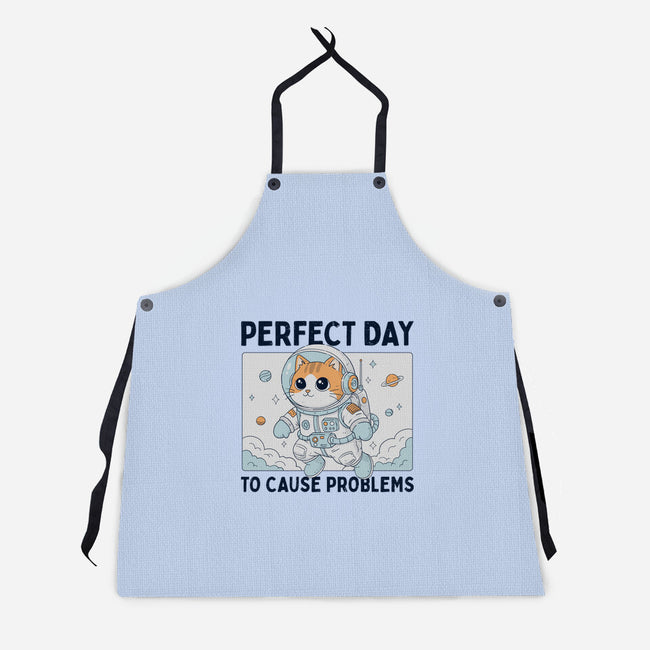 Perfect Day To Cause Problems-Unisex-Kitchen-Apron-GODZILLARGE