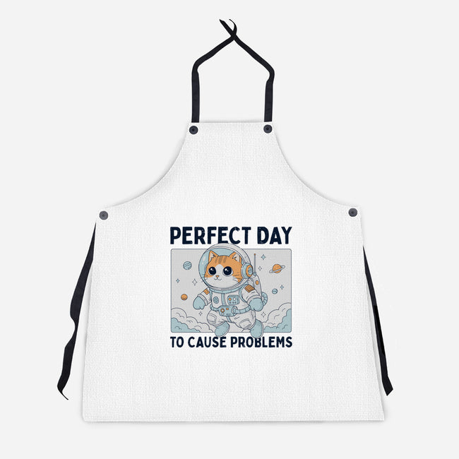 Perfect Day To Cause Problems-Unisex-Kitchen-Apron-GODZILLARGE