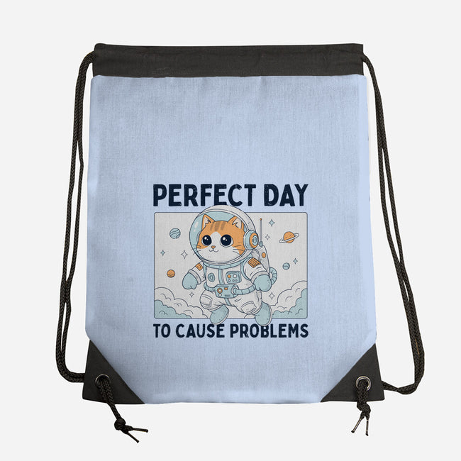 Perfect Day To Cause Problems-None-Drawstring-Bag-GODZILLARGE
