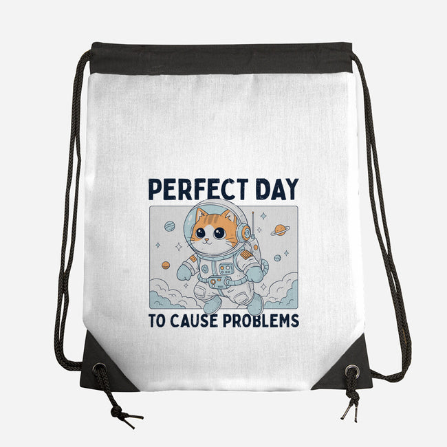 Perfect Day To Cause Problems-None-Drawstring-Bag-GODZILLARGE