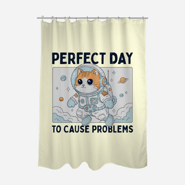 Perfect Day To Cause Problems-None-Polyester-Shower Curtain-GODZILLARGE