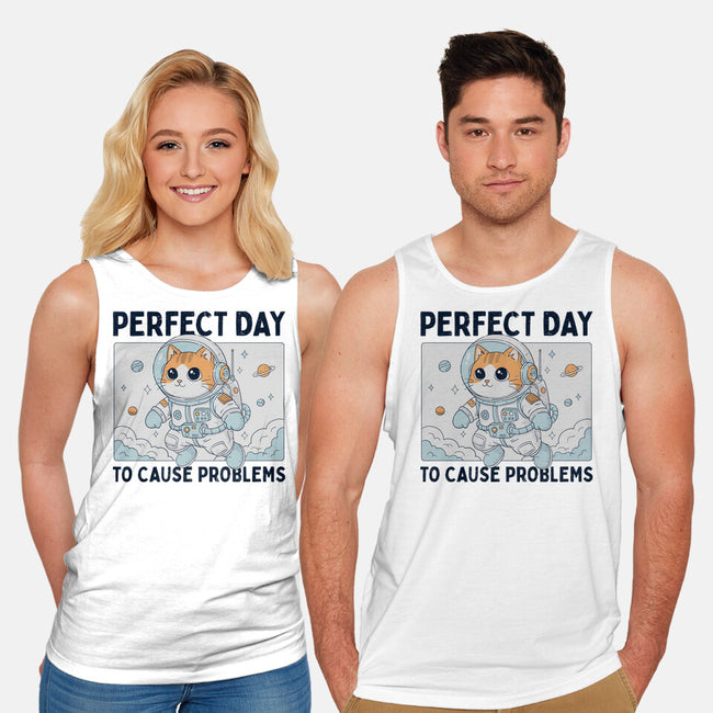 Perfect Day To Cause Problems-Unisex-Basic-Tank-GODZILLARGE
