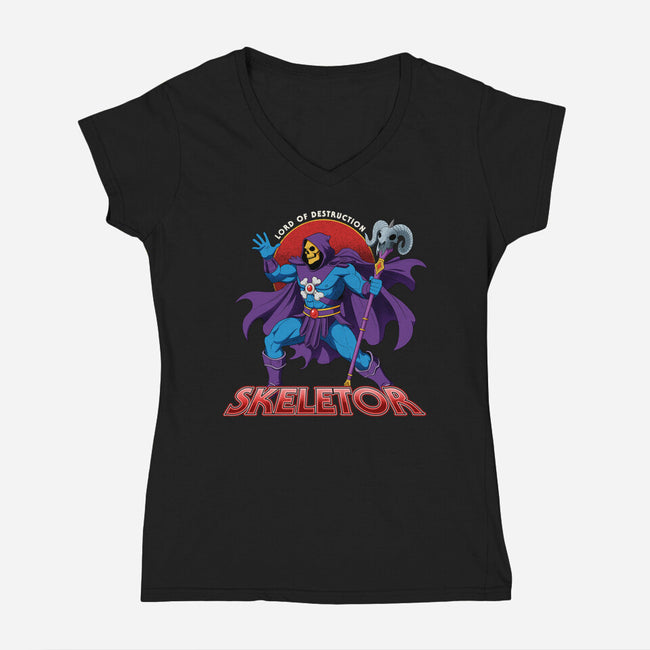 Lord Of Destruction-Womens-V-Neck-Tee-hirolabs