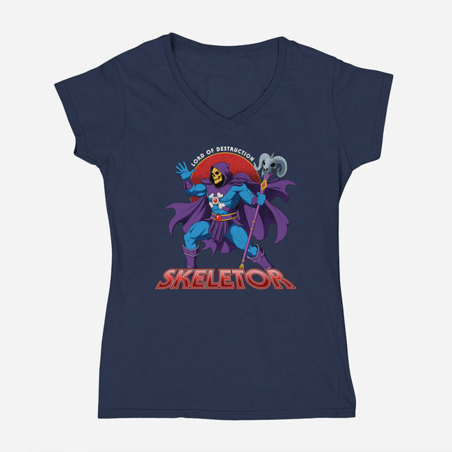 Lord Of Destruction-Womens-V-Neck-Tee-hirolabs