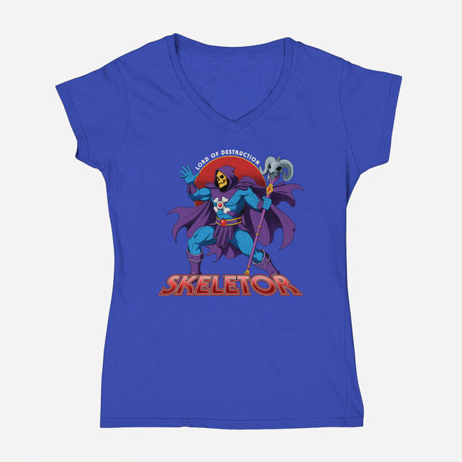 Lord Of Destruction-Womens-V-Neck-Tee-hirolabs