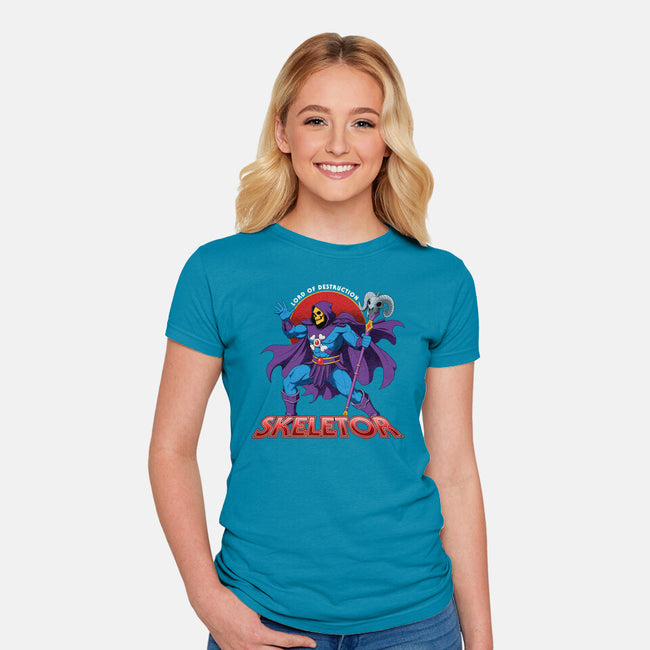 Lord Of Destruction-Womens-Fitted-Tee-hirolabs