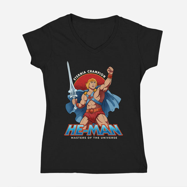 Eternia Champion-Womens-V-Neck-Tee-hirolabs