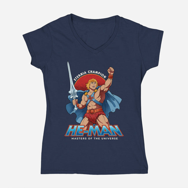 Eternia Champion-Womens-V-Neck-Tee-hirolabs