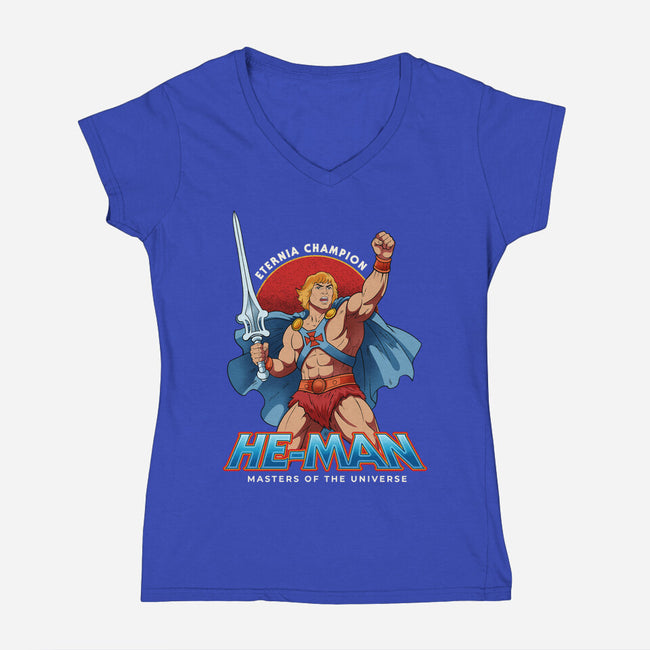 Eternia Champion-Womens-V-Neck-Tee-hirolabs