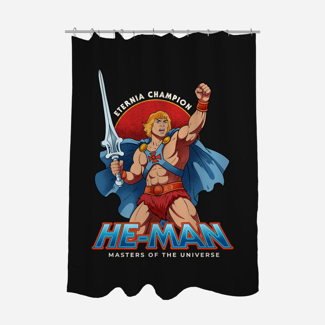 Eternia Champion-None-Polyester-Shower Curtain-hirolabs