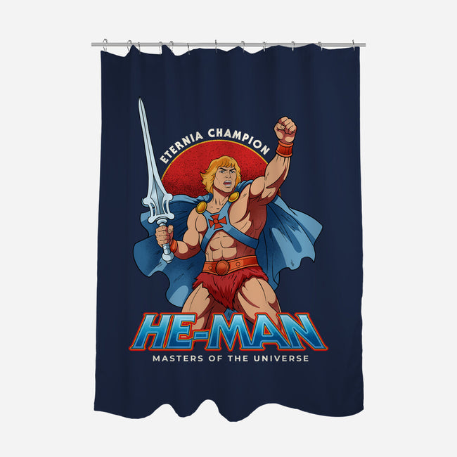 Eternia Champion-None-Polyester-Shower Curtain-hirolabs