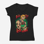 Men Love Cat-Womens-V-Neck-Tee-spoilerinc