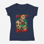 Men Love Cat-Womens-V-Neck-Tee-spoilerinc