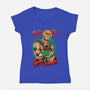 Men Love Cat-Womens-V-Neck-Tee-spoilerinc