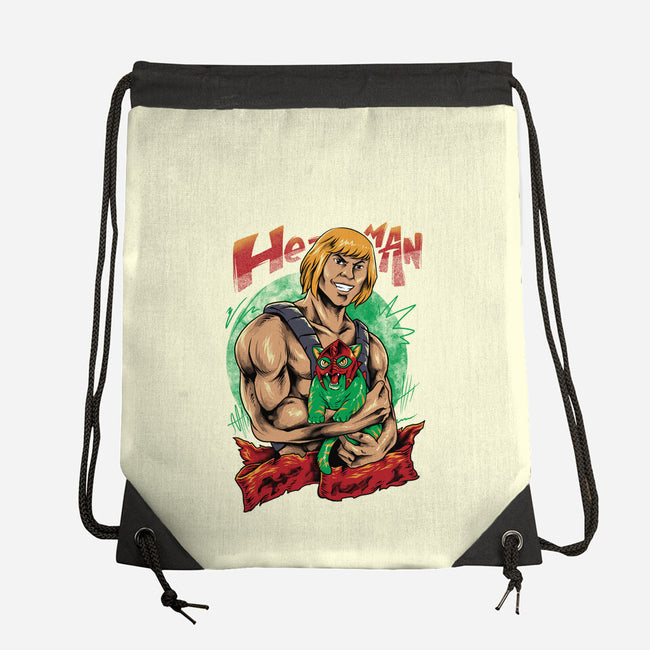 Men Love Cat-None-Drawstring-Bag-spoilerinc