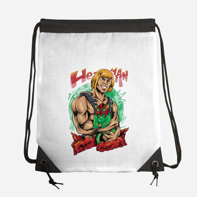 Men Love Cat-None-Drawstring-Bag-spoilerinc