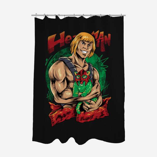 Men Love Cat-None-Polyester-Shower Curtain-spoilerinc