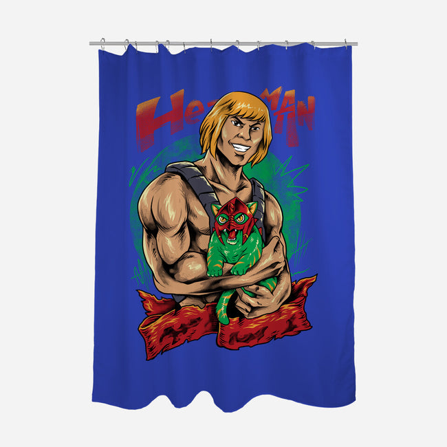 Men Love Cat-None-Polyester-Shower Curtain-spoilerinc