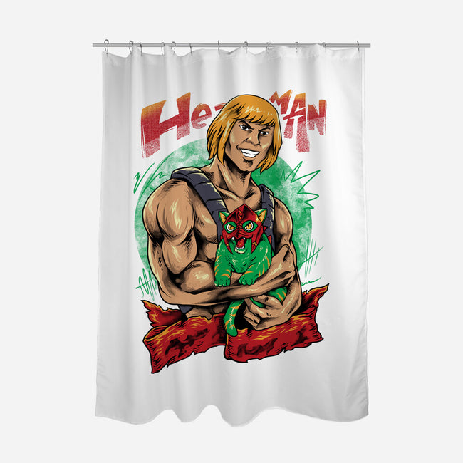Men Love Cat-None-Polyester-Shower Curtain-spoilerinc