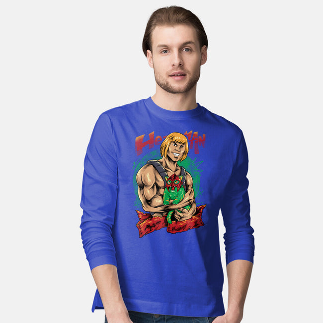 Men Love Cat-Mens-Long Sleeved-Tee-spoilerinc