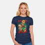 Men Love Cat-Womens-Fitted-Tee-spoilerinc