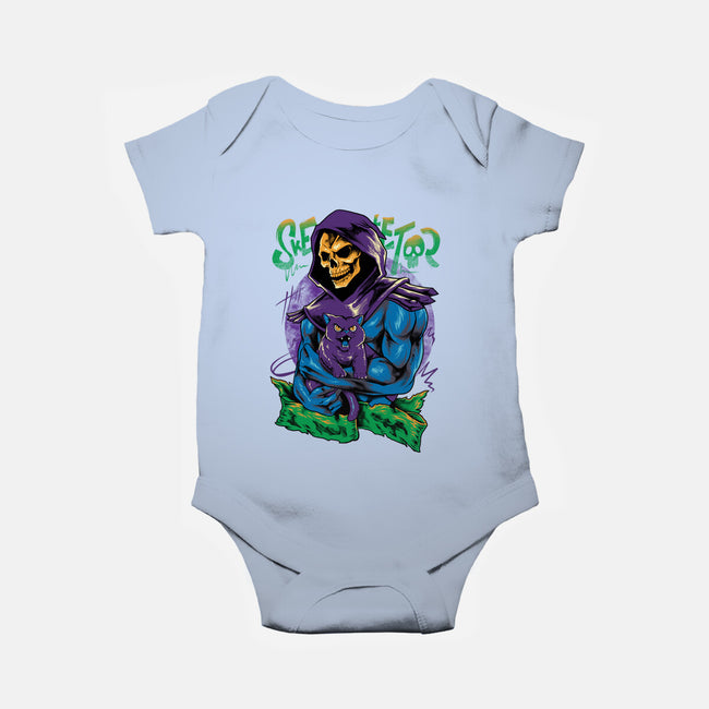 Skull Love Cat-Baby-Basic-Onesie-spoilerinc