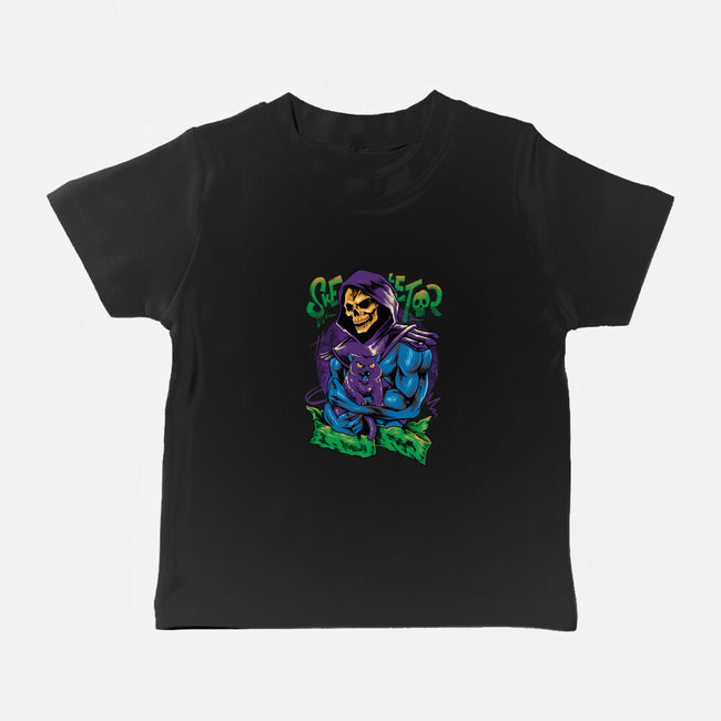 Skull Love Cat-Baby-Basic-Tee-spoilerinc