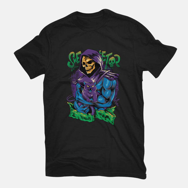 Skull Love Cat-Unisex-Basic-Tee-spoilerinc