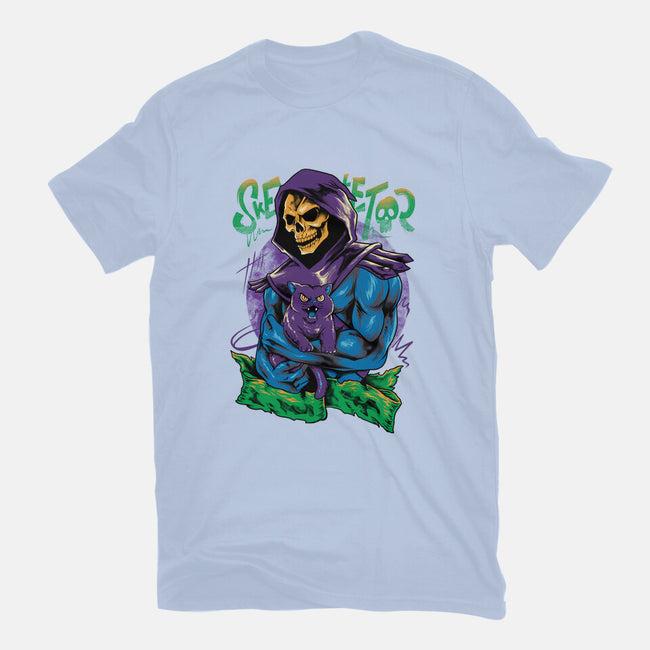 Skull Love Cat-Unisex-Basic-Tee-spoilerinc