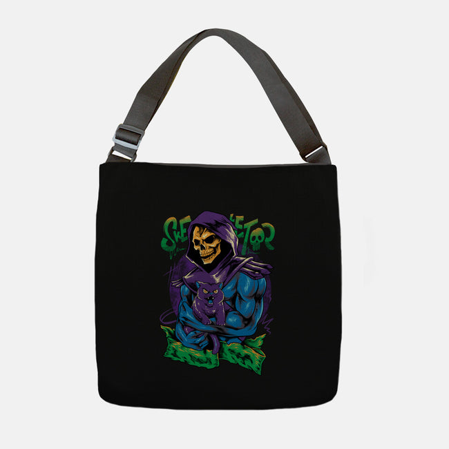 Skull Love Cat-None-Adjustable Tote-Bag-spoilerinc