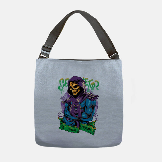 Skull Love Cat-None-Adjustable Tote-Bag-spoilerinc