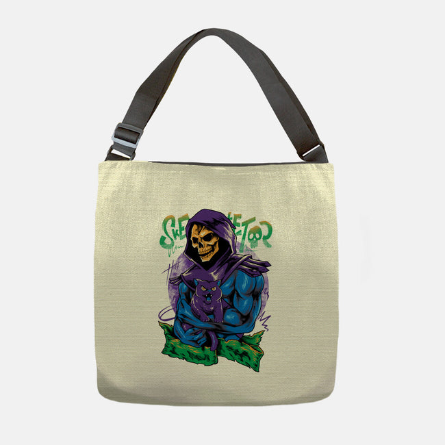 Skull Love Cat-None-Adjustable Tote-Bag-spoilerinc