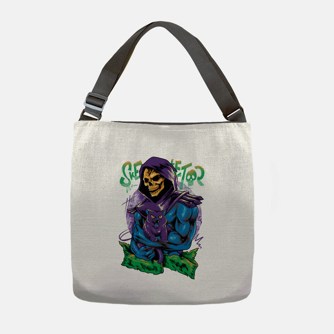 Skull Love Cat-None-Adjustable Tote-Bag-spoilerinc