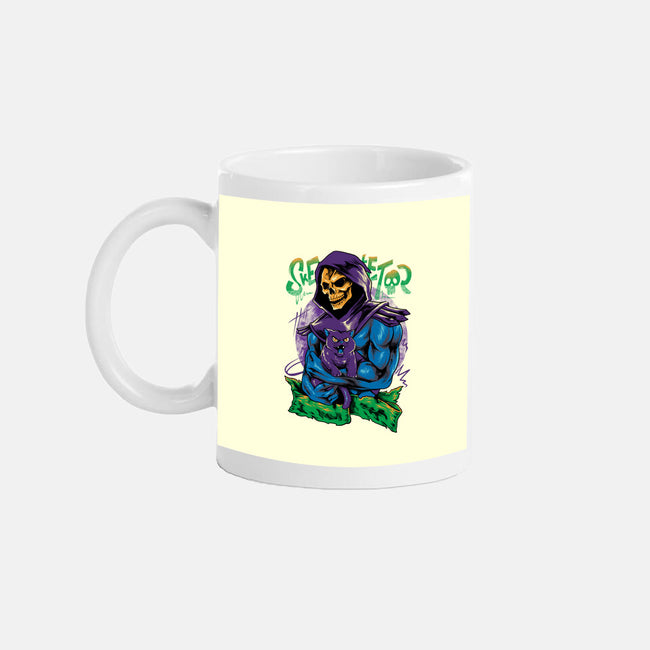 Skull Love Cat-None-Mug-Drinkware-spoilerinc