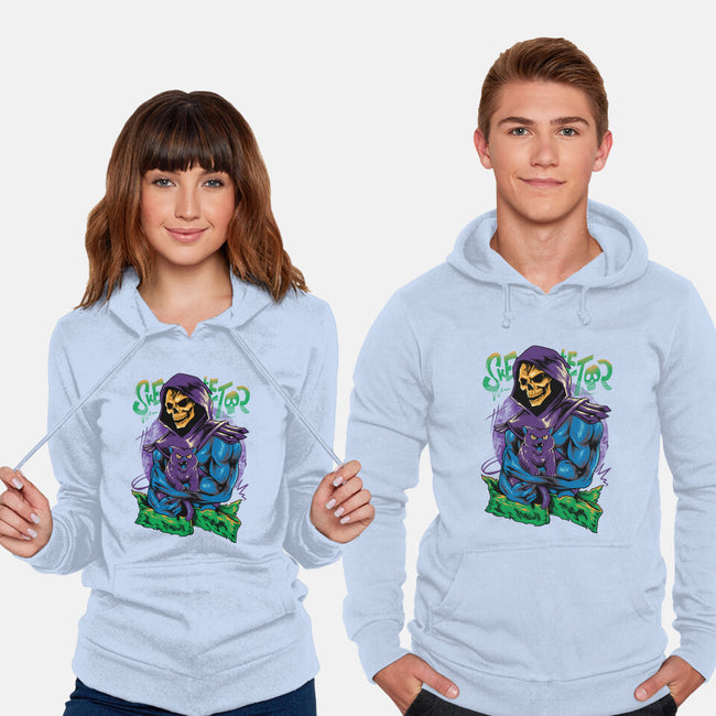 Skull Love Cat-Unisex-Pullover-Sweatshirt-spoilerinc