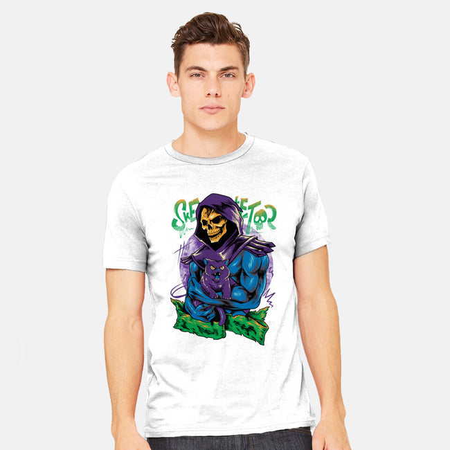 Skull Love Cat-Mens-Heavyweight-Tee-spoilerinc
