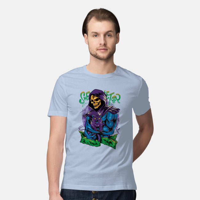 Skull Love Cat-Mens-Premium-Tee-spoilerinc