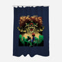 Final Boss Rampage-None-Polyester-Shower Curtain-Astrobot Invention