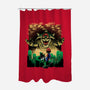 Final Boss Rampage-None-Polyester-Shower Curtain-Astrobot Invention