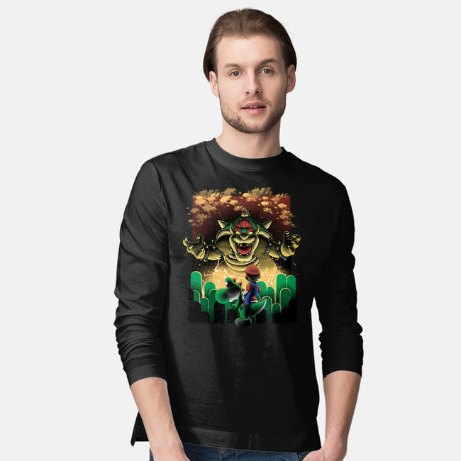 Final Boss Rampage-Mens-Long Sleeved-Tee-Astrobot Invention