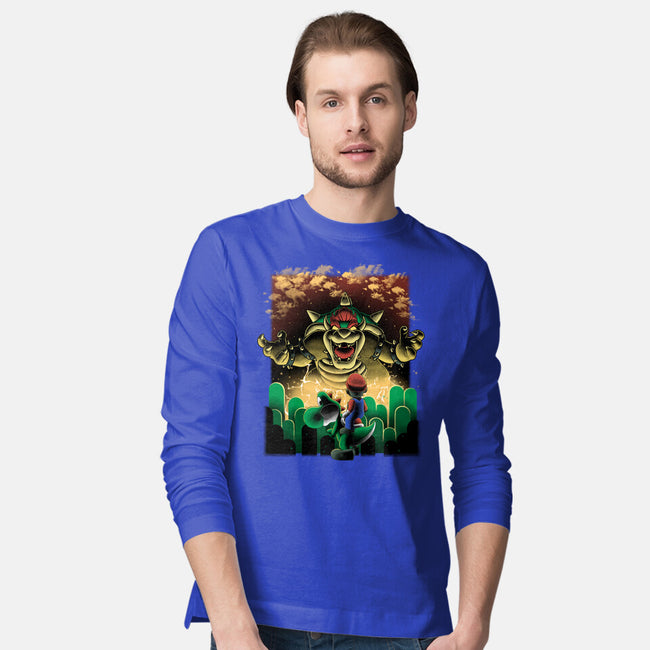 Final Boss Rampage-Mens-Long Sleeved-Tee-Astrobot Invention